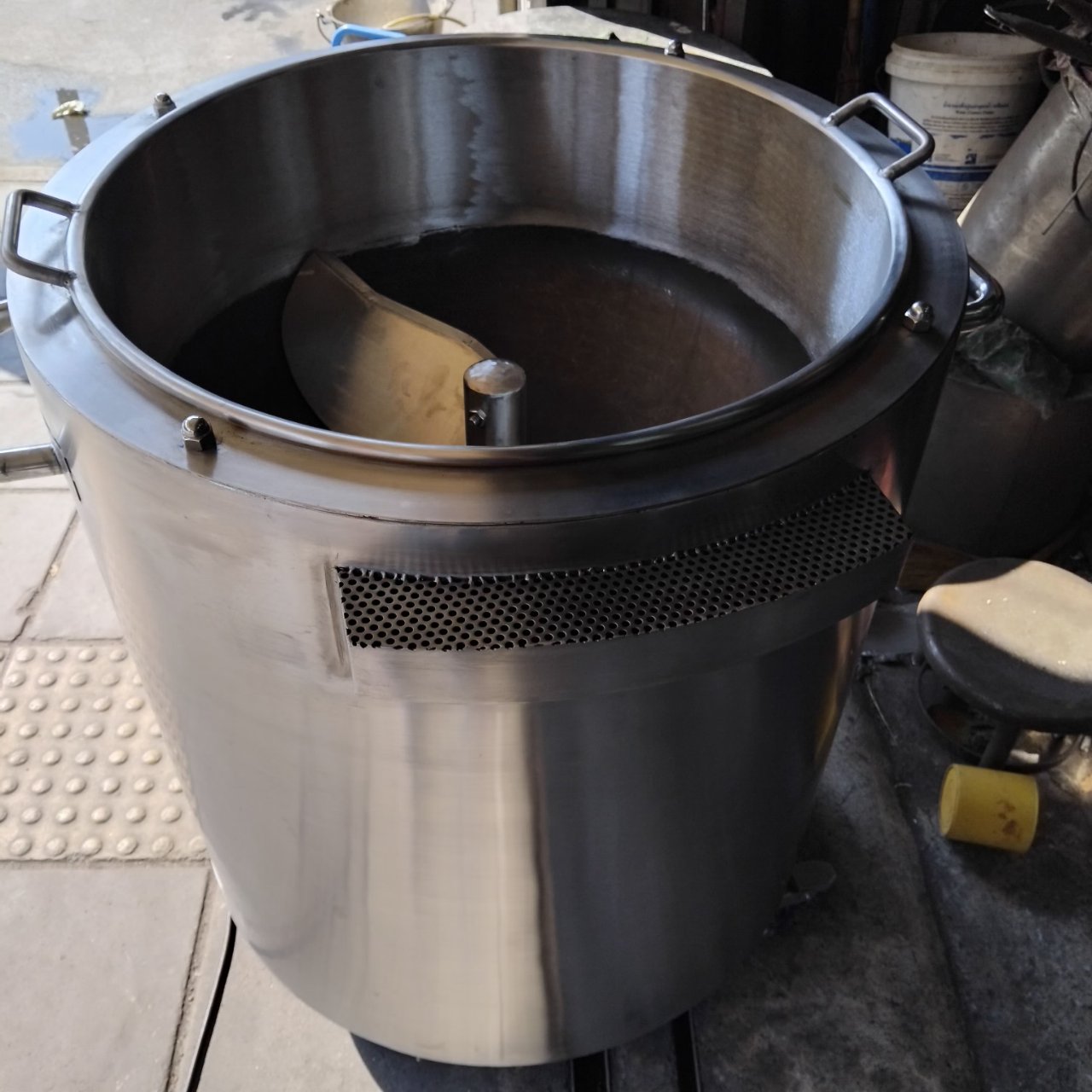 เครื่องคั่วเกาลัดสแตนเลส