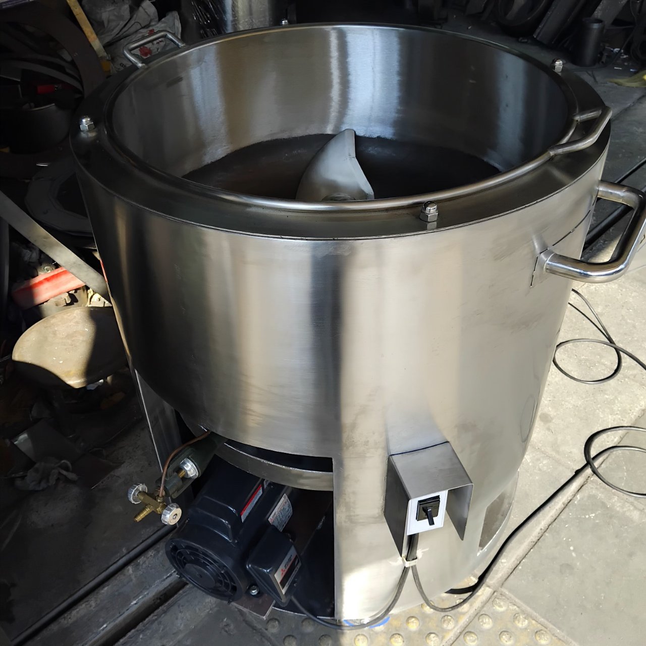 เครื่องคั่วเกาลัดแบบแก๊ส