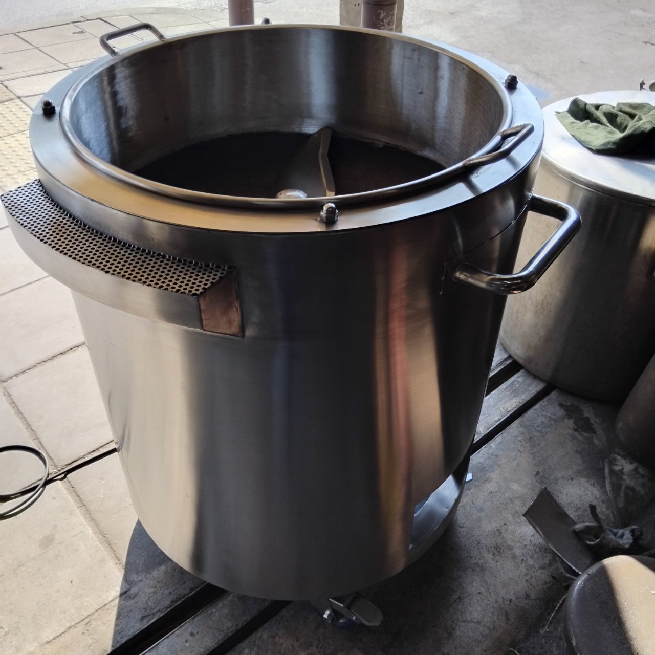 เครื่องคั่วเกาลัดสแตนเลส