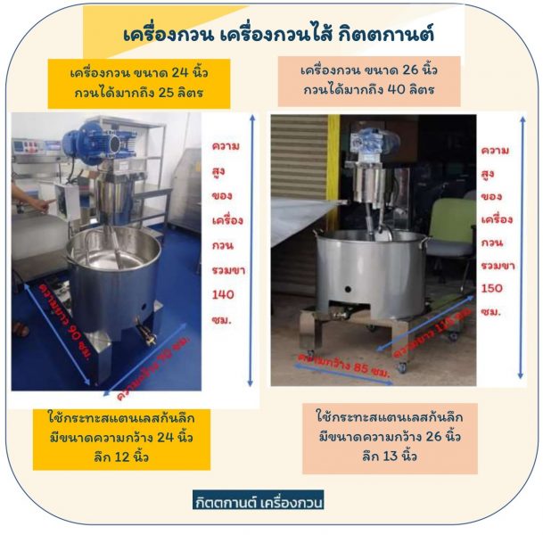 เครื่องกวน เครื่องกวนไส้ กิตตกานต์